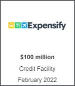 Expensify - $100 million credit facility, February 2022
