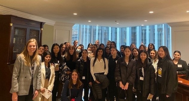 A group shot of the 44 Grade 12 students who attended Job Shadow Day in Vancouver